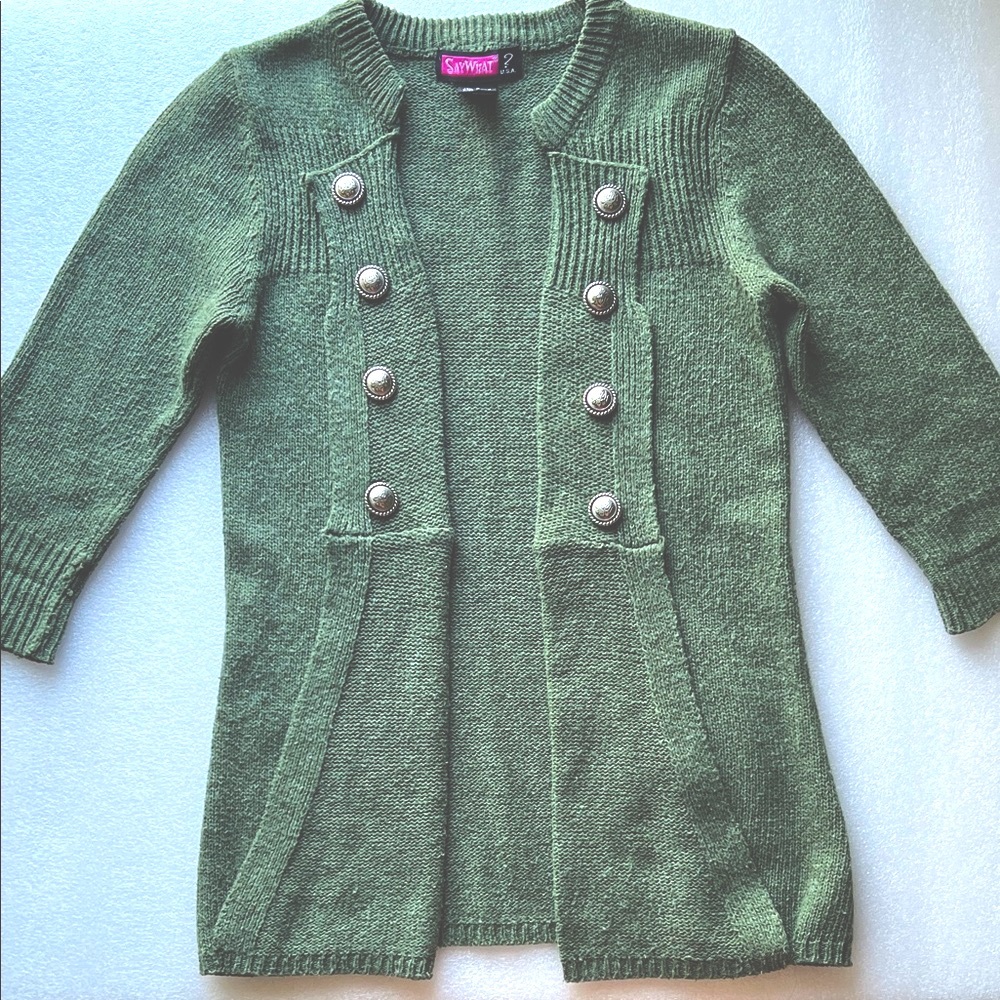 Say What? Olive Knit Sweater